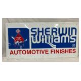 SST EMB. SHERWIN WILLIAMS PAINT SIGN 48X24