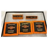 LOT OF NOS HARLEY DAVIDSON PISTON RINGS/SPARK PLUG