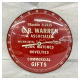 12IN GR WARREN NOVELTIES THERMOMETER