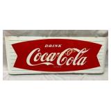 SSP COKE FISHTAIL SLED SIGN 44X16