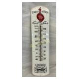 PORC. RED GOOSE SHOES THERMOMETER 7X27