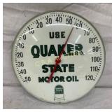 12IN QUAKER STATE THERM. W/ SIDEWALK SIGN GRAPHICS