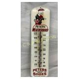 PORC. PETERS WEATHERBIRD THERMOMETER 7X27