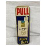 SST LIFE CIG DOOR PUSH W/ PACK 3X9 1/2