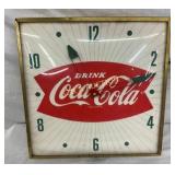 15IN COCA COLA FISHTAIL CLOCK