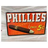 SST PHILLIES 5C EMB. SIGN 17X10 1/2