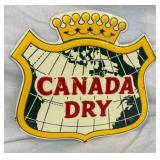 SST EMB. CANADA DRY SIGN 15X14 1/2 NICE COLORS