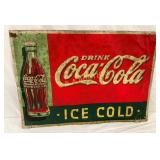 SST 1923 CHRISTMAS COKE SIGN  27X19