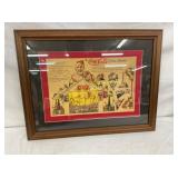 EARLY COCA COLA CIRCUS CUT OUT 17X11 1/2