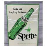 SST SPRITE SIGN  W/ BOTTLE 20X28 NICE GRAPHICS