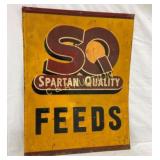SST EMB. SQ FEEDS SIGN 28X36