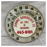 12IN UNUSUAL JOHNNIE BURKHOLDER THERM.