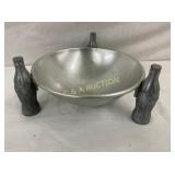 8IN EARLY COKE BOTTLE NUT DISH