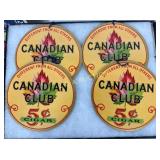 LOT OF (4) 7IN DS LIGHT PULLS CANADIAN CLUB CIGAR