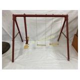 UNUSUAL CHILDS EARLY TOY SWING SET 25X20
