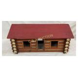 FOLK ART LOG CABIN 21X10