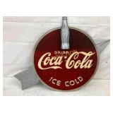COKE KAY ARROW SIGN W/ BOTTLE 26X19
