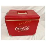 EARLY COKE VINAL PLEASURE CHEST W/ OPENER 17X14
