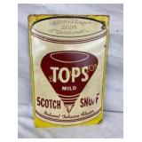 SST EMB. TOPPS SNUFF SIGN 12X18 (BROWN)
