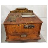 UNUSUAL HOUGHS SECURITY CASH REGISTER 10 1/2X19