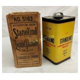 1G. STANOLIND CAN W/ORIG BOX STANDARD OIL CO.