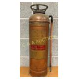 RED STAR FIRE EXTINGISHER COPPER/BRASS