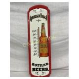 ANHEUSER BUSCH THERMOMETER 9X27