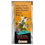 EARLY FLAMELESS ELE. DRYER CB 16X39 NICE GRAPHICS