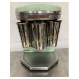 ENAMEL 5 HEAD MULTI MIXER W/ CUPS 14X17 1/2