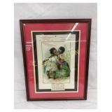 1902 VAUGHN CALFSKIN CO. 10X15 1/2 FRAMED