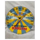 12IN KS95 FM W/ SUN THERMOMETER