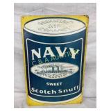 SST EMB. NAVY SIGN 12X18