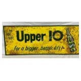 SST EMB. UPPER 10 SIGN W/BOTTLE 30X12