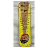 HAVE A PEPSI THERM. W/EMB. CAP 7 1/2X27