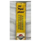 1953 SAY PEPSI PLEASE THERMOMETER  7 1/2X28