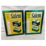 (2) EARLY SALEM CB THERMOMETERS 7 1/2X10