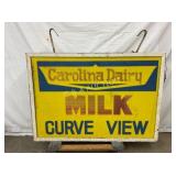 CAROLINA DAIRY CAN LIGHTUP SIGN 51X36 W/BRACKET