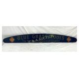 WOODEN BLUE GRASS TOOLS SIGN 60X7 1/2