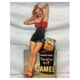 DIECUT CAMEL CIGS AD W/ LADY CB 10 1/2X24