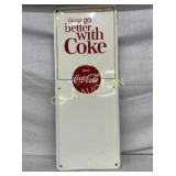 SST EMB. VERTICAL BETTER W/ COKE SIGN 12X30