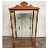 VERTICAL SHOWCASE W/OLD WAVY GLASS 27X56 1/2