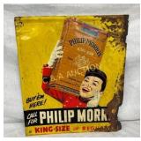 SST EMB. PHILIP MORRIS SIGN 12X14