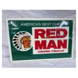 SST EMB RED MAN  SIGN 18X12
