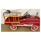 #281 GEARBOX FIRE TRUCK PEDAL CAR 39X21 1/2