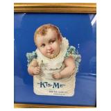 FRAMED "KIS ME" DIECUT GUM CB 4X6