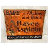 SST BAYER ASPRIN SIGN 8 1/2X15