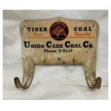 TIGER CASH COAL CO. HANGER 7X6