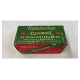 PARTIAL BOX REMINGTON 32-20 WIN. 100 GRAIN