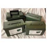 LOT OF (4) AMMO BOXES