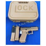 (677EP) GLOCK G19X9MM 17RDS TAN CONS#W/LOT 157